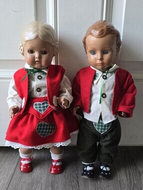 Schildkrot Klassik Doll Pair Barbel Hans REP 41 Turtle Mark German 16in Vintage